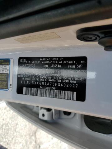 Photo 10 from auction – 2015 KIA OPTIMA LX with VIN 5XXGM4A75FG402027