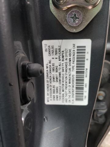Photo 10 from auction – 2012 HONDA CIVIC LX with VIN 2HGFB2F54CH595570