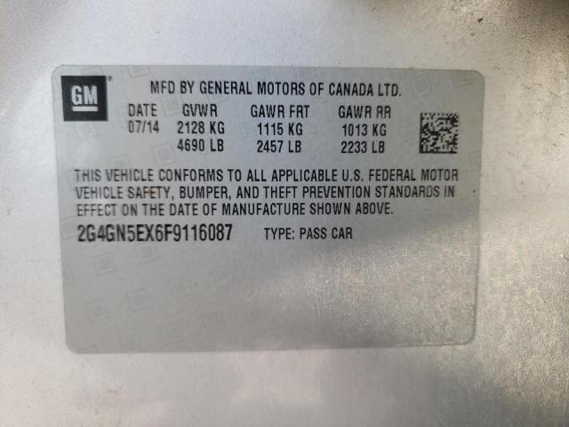 Photo 10 from auction – 2015 BUICK REGAL PREM with VIN 2G4GN5EX6F9116087