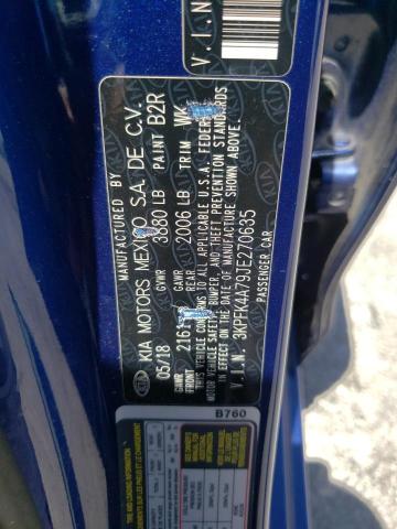 Photo 10 from auction – 2018 KIA FORTE LX with VIN 3KPFK4A79JE270635