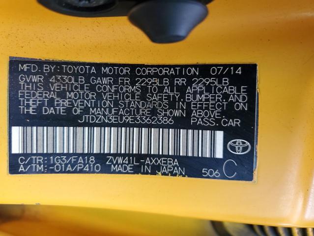 Photo 10 from auction – 2014 TOYOTA PRIUS V with VIN JTDZN3EU9E3362386