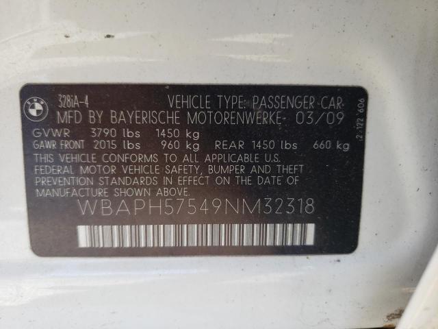 Photo 10 from auction – 2009 BMW 328 I SULE with VIN WBAPH57549NM32318