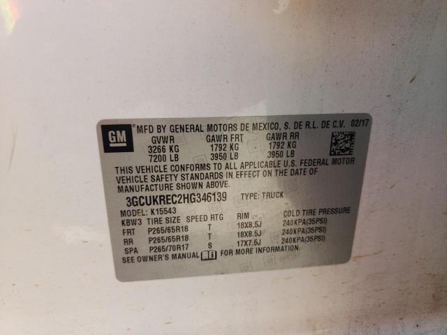 Photo 10 from auction – 2017 CHEVROLET SILVERADO with VIN 3GCUKREC2HG346139