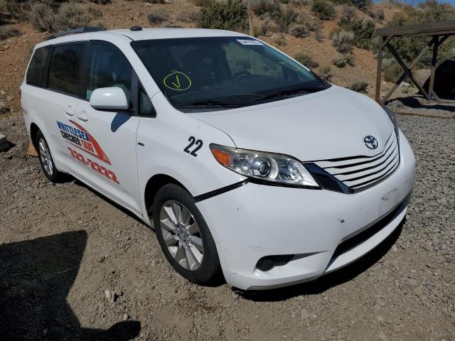 TOYOTA SIENNA LE 2017 with VIN 5TDJZ3DC2HS153911 - Photo from auction
