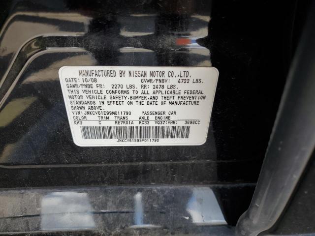 Photo 10 from auction – 2009 INFINITI G37 BASE with VIN JNKCV61E99M011790