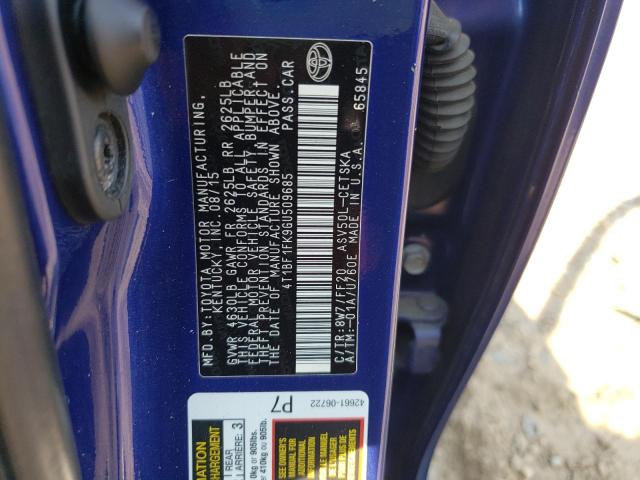 Photo 10 from auction – 2016 TOYOTA CAMRY LE with VIN 4T1BF1FK9GU509685