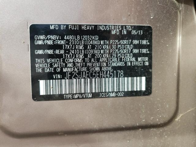 Photo 10 from auction – 2014 SUBARU FORESTER 2 with VIN JF2SJAEC5EH445178