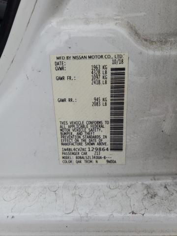 Photo 10 from auction – 2019 NISSAN ALTIMA SR with VIN 1N4BL4CV2KC129864
