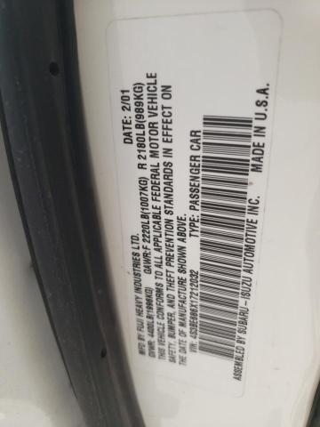 Photo 10 from auction – 2001 SUBARU OUTBACK with VIN 4S3BE686X17212032