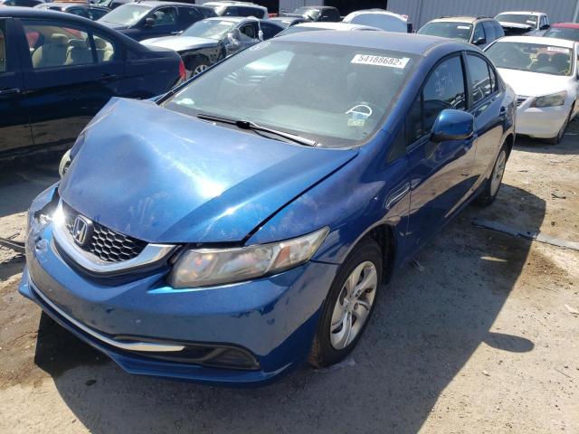 Photo 2 from auction – 2013 HONDA CIVIC LX with VIN 19XFB2F59DE088322