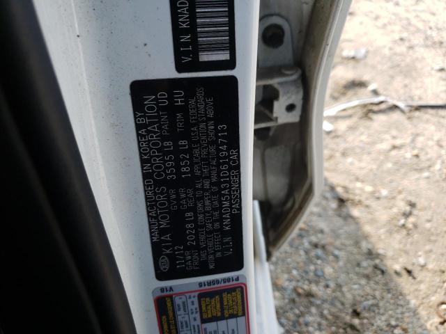 Photo 10 from auction – 2013 KIA RIO LX with VIN KNADM5A31D6194713