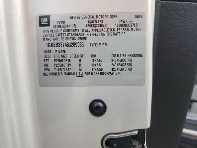 Photo 10 from auction – 2008 GMC ACADIA SLT with VIN 1GKER23748J289085