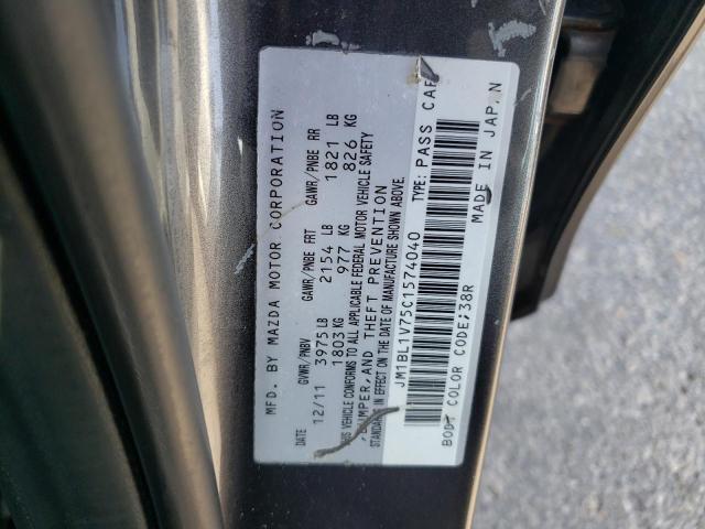 Photo 10 from auction – 2012 MAZDA 3 I with VIN JM1BL1V75C1574040