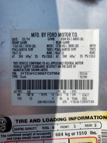 Photo 10 from auction – 2014 FORD F150 SUPER with VIN 1FTEW1CM0EFC07954
