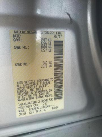 Photo 10 from auction – 2017 NISSAN ALTIMA 2.5 with VIN 1N4AL3AP1HC200880