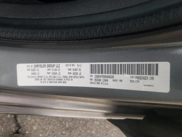 Photo 10 from auction – 2011 DODGE AVENGER EX with VIN 1B3BD4FB5BN606205