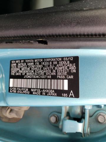 Photo 10 from auction – 2012 TOYOTA PRIUS C with VIN JTDKDTB34C1007148
