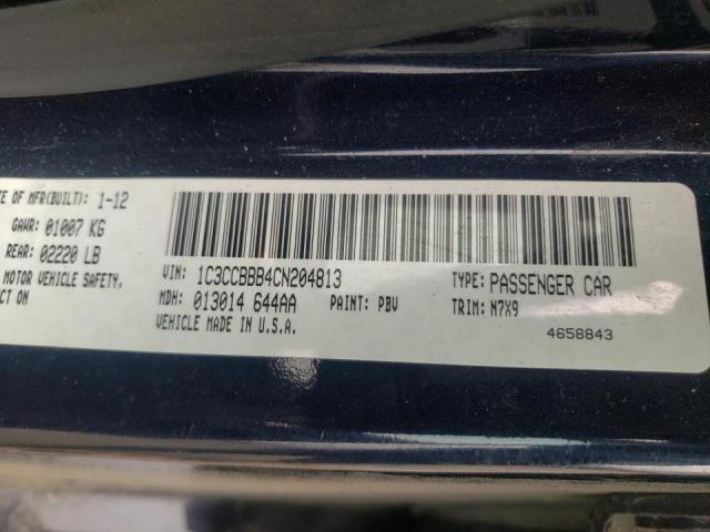 Photo 10 from auction – 2012 CHRYSLER 200 TOURIN with VIN 1C3CCBBB4CN204813