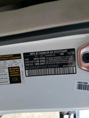 Photo 10 from auction – 2016 MERCEDES-BENZ E 400 with VIN WDDKK6FF6GF339845