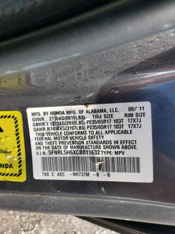 Photo 10 from auction – 2012 HONDA ODYSSEY EX with VIN 5FNRL5H6XCB011632