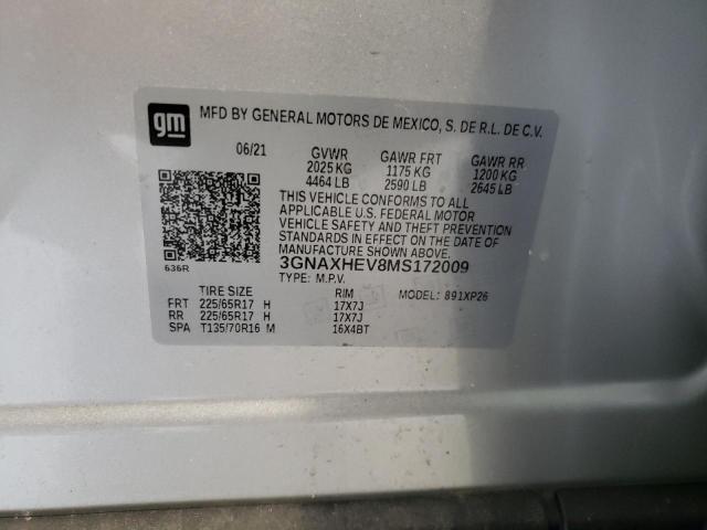 Photo 10 from auction – 2021 CHEVROLET EQUINOX LS with VIN 3GNAXHEV8MS172009