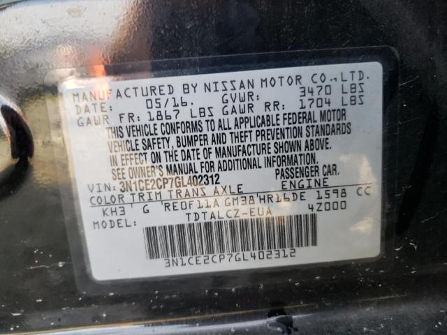 Photo 10 from auction – 2016 NISSAN VERSA NOTE with VIN 3N1CE2CP7GL402312