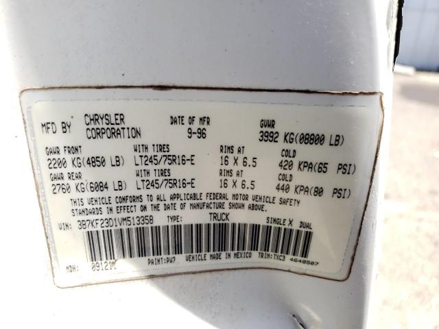 Photo 10 from auction – 1997 DODGE RAM 2500 with VIN 3B7KF23D1VM513358