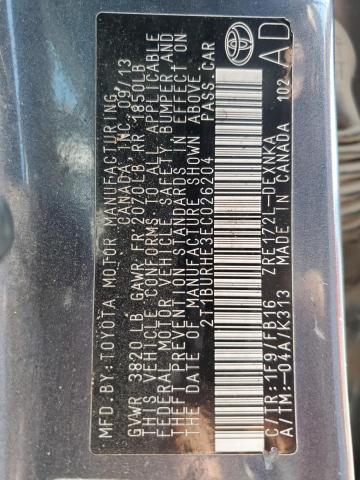 Photo 10 from auction – 2014 TOYOTA COROLLA L with VIN 2T1BURHE3EC026204