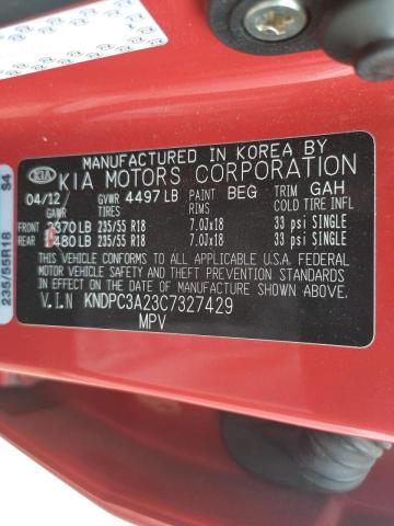 Photo 10 from auction – 2012 KIA SPORTAGE E with VIN KNDPC3A23C7327429