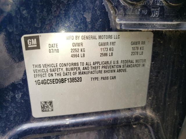 Фото 10 с аукциона – 2011 BUICK LACROSSE C с VIN 1G4GC5ED9BF138520