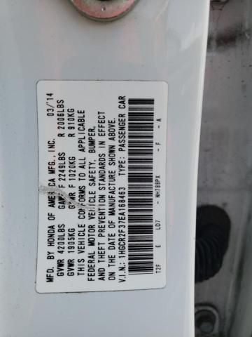 Photo 10 from auction – 2014 HONDA ACCORD LX with VIN 1HGCR2F37EA168463