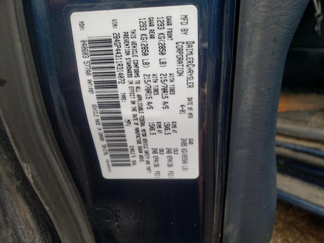 Photo 10 from auction – 2001 DODGE GRAND CARA with VIN 2B4GP44311R314072