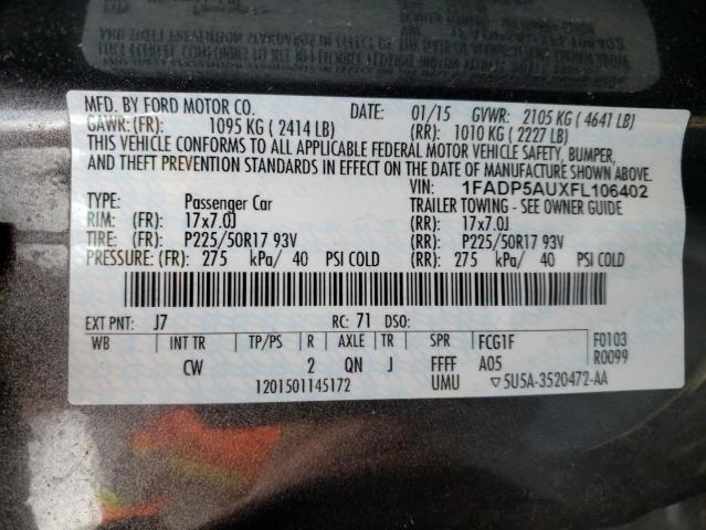Photo 10 from auction – 2015 FORD C-MAX SE with VIN 1FADP5AUXFL106402