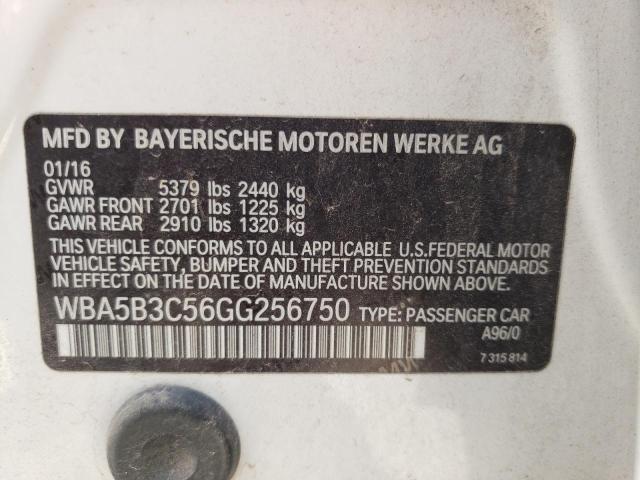 Photo 10 from auction – 2016 BMW 535 XI with VIN WBA5B3C56GG256750