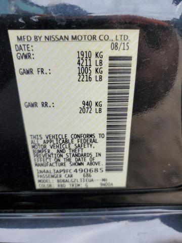 Photo 10 from auction – 2015 NISSAN ALTIMA 2.5 with VIN 1N4AL3AP9FC490685