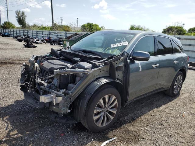 Photo 2 from auction – 2014 ACURA MDX TECHNO with VIN 5FRYD3H45EB019666