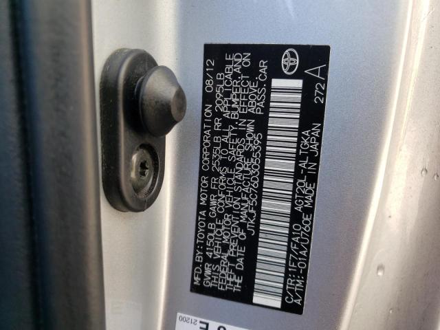 Photo 10 from auction – 2013 TOYOTA SCION TC with VIN JTKJF5C76D3055395