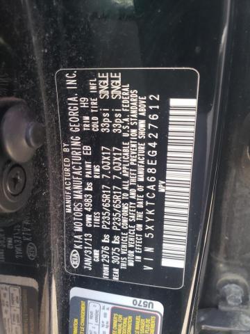 Photo 10 from auction – 2014 KIA SORENTO LX with VIN 5XYKTCA68EG427612