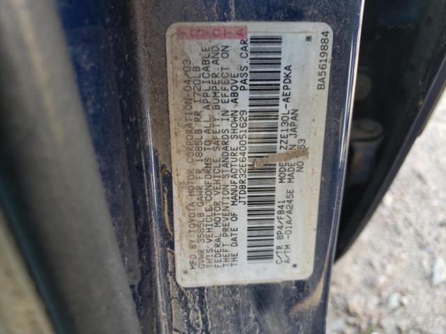 Photo 10 from auction – 2004 TOYOTA COROLLA CE with VIN JTDBR32E640051629