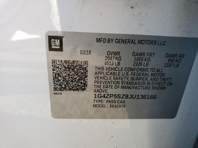 Photo 10 from auction – 2018 BUICK LACROSSE E with VIN 1G4ZP5SZ8JU136166
