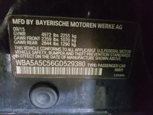 Foto 10 de la subasta – 2016 BMW 528 I con VIN WBA5A5C56GD529380
