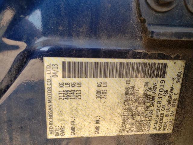 Photo 10 from auction – 2013 NISSAN MAXIMA S with VIN 1N4AA5AP1DC837019