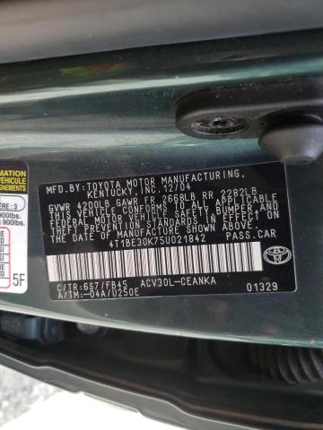 Photo 10 from auction – 2005 TOYOTA CAMRY LE with VIN 4T1BE30K75U021842