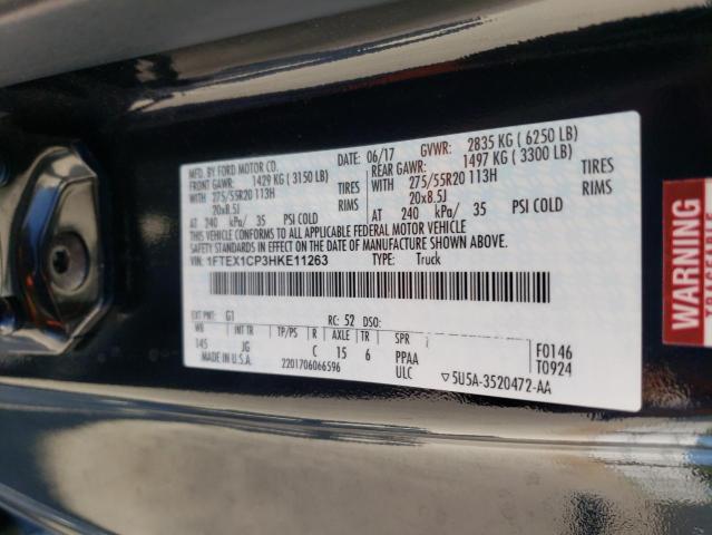 Photo 10 from auction – 2017 FORD F150 SUPER with VIN 1FTEX1CP3HKE11263