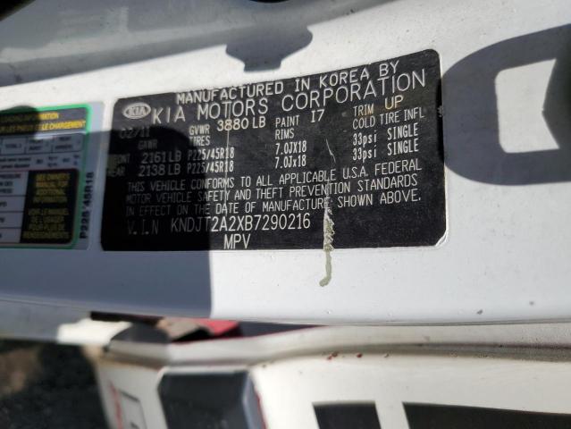 Photo 10 from auction – 2011 KIA SOUL with VIN KNDJT2A2XB7290216