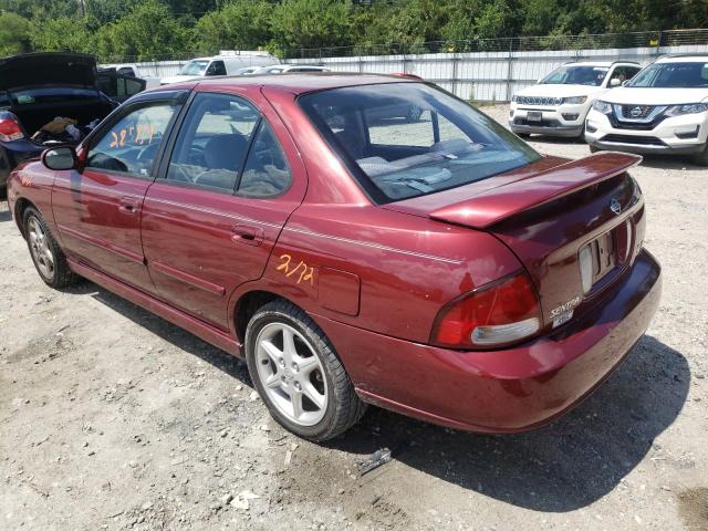 Photo 3 from auction – 2001 NISSAN SENTRA SE with VIN 3N1BB51D21L110833