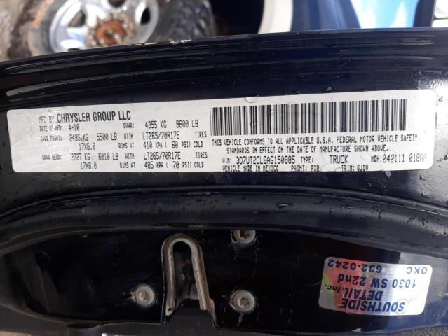 Photo 10 from auction – 2010 DODGE RAM 2500 with VIN 3D7UT2CL6AG150885