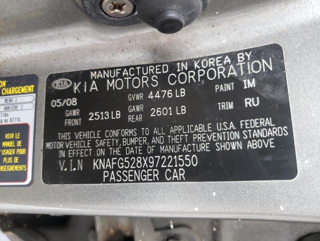 Photo 10 from auction – 2009 KIA RONDO BASE with VIN KNAFG528X97221550