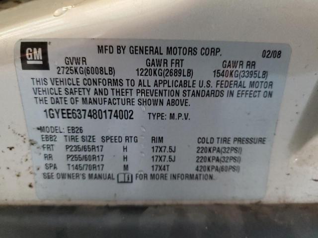 Photo 10 from auction – 2008 CADILLAC SRX with VIN 1GYEE637480174002