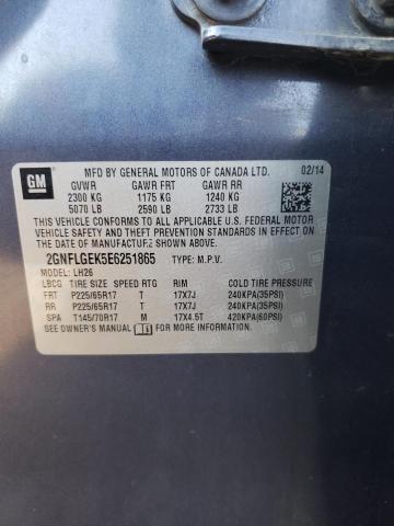 Photo 10 from auction – 2014 CHEVROLET EQUINOX LT with VIN 2GNFLGEK5E6251865